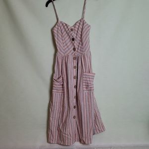 Button Down Front Dress with pockets